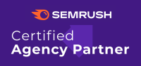 SEMrush certified agency partner badge