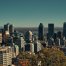 skyline of downtown Montreal on sunny day