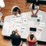 marketing team working around large table